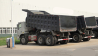 Camião basculante alto da roda do corpo LHD 6X4 10 da carga da rigidez com 70 toneladas de capacidade