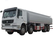 Caminhão de entrega de aço inoxidável 27 CBM do combustível do tanque de armazenamento do óleo do petróleo 8X4