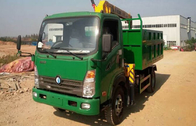 O caminhão profissional do transporte do encanamento montou o tipo de movimentação do guindaste 4×2