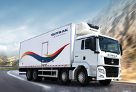O tipo de movimentação 8×4 35 toneladas refrigerou o caminhão de entrega para manter bens frescos