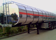 Semi caminhão de entrega profissional do fuel-óleo do reboque 45-60CBM 60000 litros