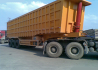 Semi toneladas do camião basculante SINOTRUK do reboque de side3 eixos resistentes 60 - 80