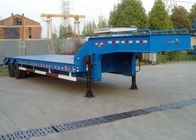 Eixos do transporte 2 45 toneladas de caminhão de reboque pesado do equipamento de 13m com baixa cama