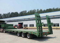 da Baixo-cama eixos 60Tons 15m do caminhão de reboque 3 semi para a máquina de carregamento da construção