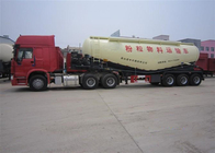 3 caminhão de reboque do tanque do cimento do volume do eixo SINOTRUK com o motor de 55-65CBM Weichai