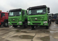 Green Color Chassis 371HP Tipper Dump Truck 12 Wheels LHD 60 - 70 Tons 28CBM