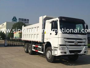 Camião basculante 6X4 336HP LHD 25-40tons 10-25CBM ZZ3257N3447A1 do caminhão basculante de SINOTRUK HOWO