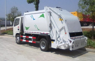 Caminhões grandes da gestão de resíduos sólidos da capacidade de carga com caixa da coleção
