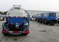 Limpe o caminhão de tanque do vácuo do veículo 15-18CBM RHD da sucção com sistema de tubulação