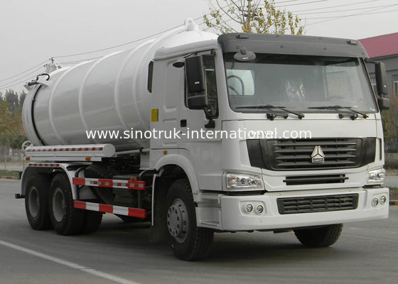 Caminhão resistente 6X4 Euro2 290HP da água de esgoto do vácuo da grande capacidade, ISO