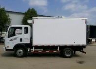 Armazenamento frio da carga pequena caminhão refrigerado 8 toneladas para a leiteria, caminhão da caixa do congelador