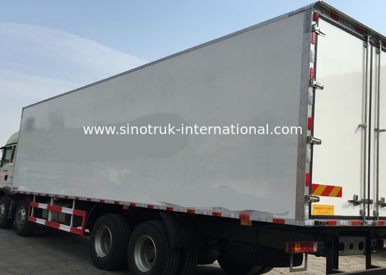 Os alimentos congelados de grande resistência 8×4 refrigeraram caminhões e camionetes 40 toneladas de baixo nível de ruído