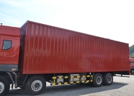 caminhão comercial vermelho da caixa da carga 336HP do Euro 2 de 8X4 LHD 30-60 toneladas