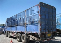 12 caminhão do corpo da estaca da carga das rodas LHD Euro2 336HP/caminhão recipiente dos rebanhos animais