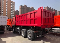 Tipo do caminhão basculante 266HP LHD da cor vermelha SINOTRUK HOWO 6x4