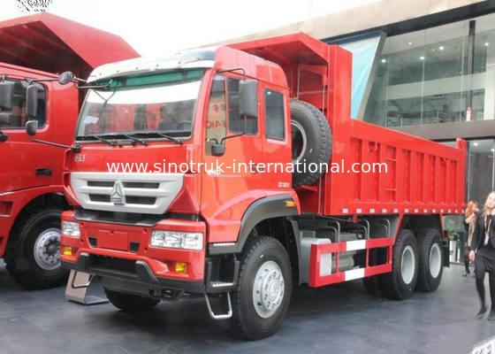 30 - 40 de 6X4 LHD toneladas de caminhão basculante do caminhão basculante com o cilindro 10-25CBM hidráulico de levantamento dianteiro