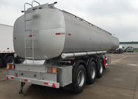 De 3 eixos do depósito de gasolina caminhão de tanque de aço inoxidável de alumínio do óleo do caminhão de reboque semi