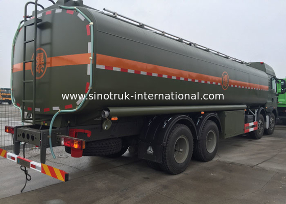 Caminhão de petroleiro estável SINOTRUK do combustível HOWO 30 - 40 toneladas para o transporte 8X4 RHD do óleo