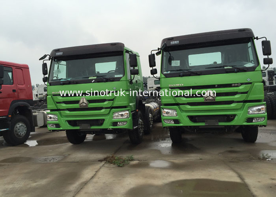 Chassi 371HP 8X4 LHD do caminhão basculante de SINOTRUK HOWO 31 de 28CBM toneladas de caminhão basculante do anúncio publicitário