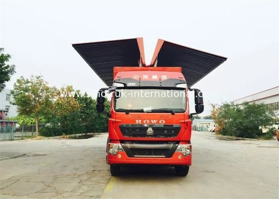 veículos comerciais de capacidade de carga da carga de 8X4 LHD Asa Van Carga Caminhão grandes