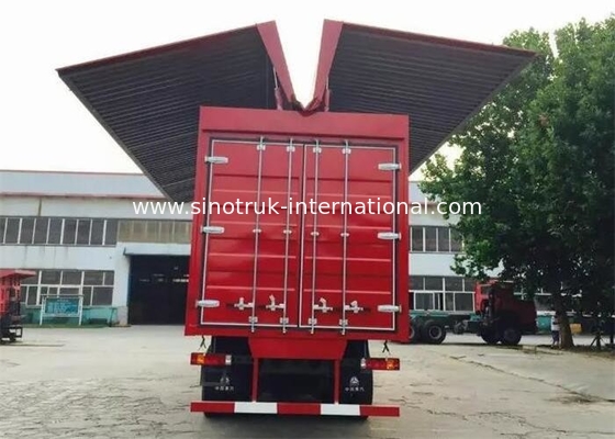 veículos comerciais de capacidade de carga da carga de 8X4 LHD Asa Van Carga Caminhão grandes