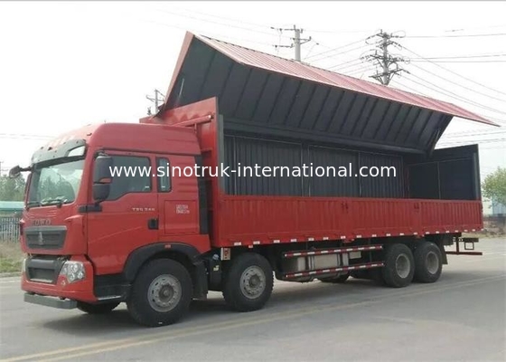 SINOTRUK HOWO T5G Asa Van Carga Caminhão 8X4 12 roda o motor Euro4 336HP do HOMEM de LHD