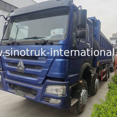 CAMINHÃO BASCULANTE AZUL LHD DO CAMINHÃO BASCULANTE DE SINOTRUK HOWO 400HP 8×4