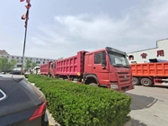 SINOTRUK HOWO Tipper Dump Truck RHD 6×4 336HP na cor vermelha