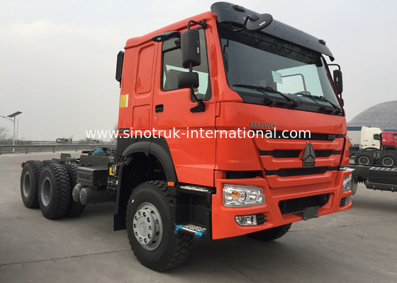 O caminhão alaranjado RHD 10 do trator do reboque de SINOTRUK HOWO roda 371 HP ZZ4257S3241W