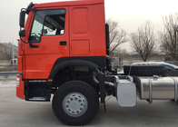 O caminhão LHD 6x4 371HP do trator da cabeça de desenho de HOWO escolhe a suspensão do ar da cabine do beliche