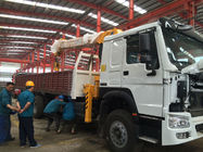 O caminhão telescópico do crescimento montou o guindaste/12 da carga toneladas de guindaste ZZ1257M4341W da montagem