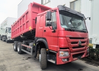 Sinotruk Howo Dump Truck 380Hp 6 × 4 com cilindro hidráulico Hyva para mineração