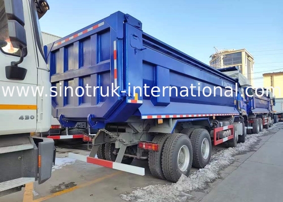 RHD 8×4 12 rodas ZZ3317V3847B1R Alta potência Baixo consumo de combustível380HP Blue HOWO Tipper Truck