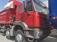 Sinotruk Hohan ((Novo howo) caminhão de descarga de descarga N7 8 × 4 12 rodas 380Hp Lhd ou Rhd com contentor tipo U de lonas