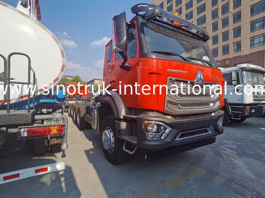 Sinotruk New Howo Tipper Dump Truck Chassis Weichai Motor 6 × 4 LHD Cor laranja