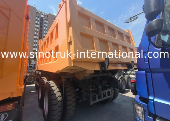 Sinotruk Howo Mining Tipper Dump Truck 90Tons 6 × 4 Corpo de carga de aço de alta resistência