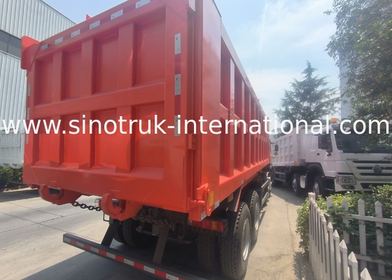 Sinotruk Howo Tipper Dump Truck 400Hp 8 × 4 Rhd 12 Rodas Big Tray 7600mm