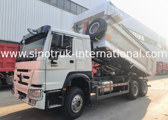 Sinotruk Howo Dump Truck 400Hp 6 × 4 Taça em forma de U com lonas automáticas