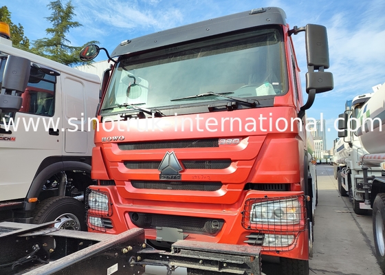 SINOTRUK HOWO Vermelho 380HP 8×4 12 rodas Caminhão de tanque de óleo de alta capacidade