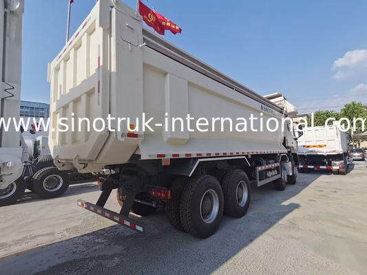 Sinotruk HOHAN Novo HOWO 8X4 camião de descarga 380hp 12 rodas Branco H77L ZZ3317V386JB1R Tipo U