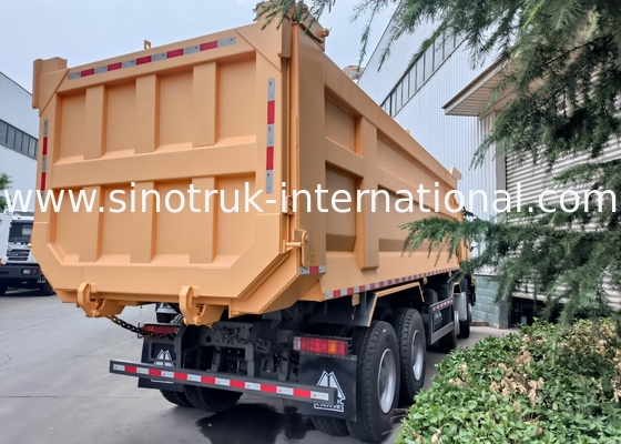 Sinotruk Howo Dump Truck 8 × 4 Lhd 12 Rodas U Forma de corpo do tipper Euro 2