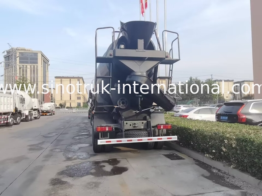 Novo HOWO HOHAN SINOTRUK caminhão de mistura de concreto preto 10CBM 380HP 8X4 RHD