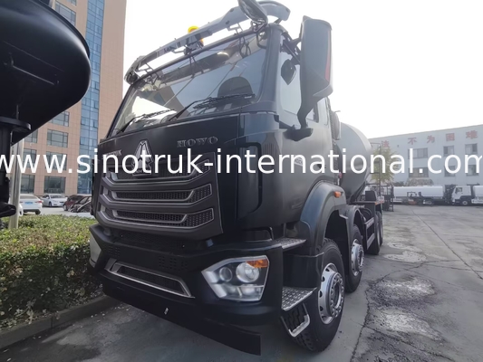 Novo HOWO HOHAN SINOTRUK caminhão de mistura de concreto preto 10CBM 380HP 8X4 RHD