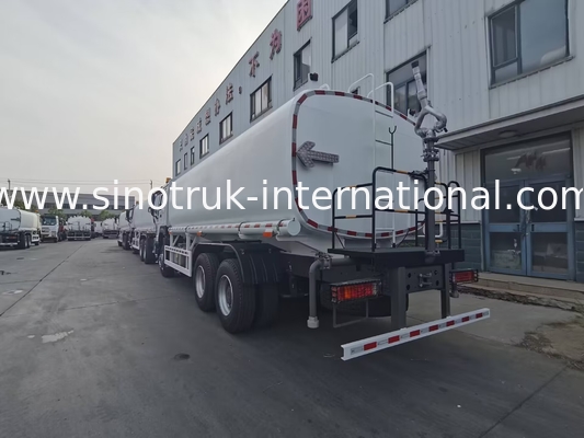 Sinotruk HOWO Caminhão de tanque de água 6x4 RHD branco ZZ1257V4347B1 Com função de descarga de alta pressão