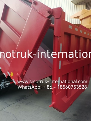 HOWO 12 rodas Sinotruk 8X4 Dump Truck 400hp Para mineração LHD U tipo de contêiner