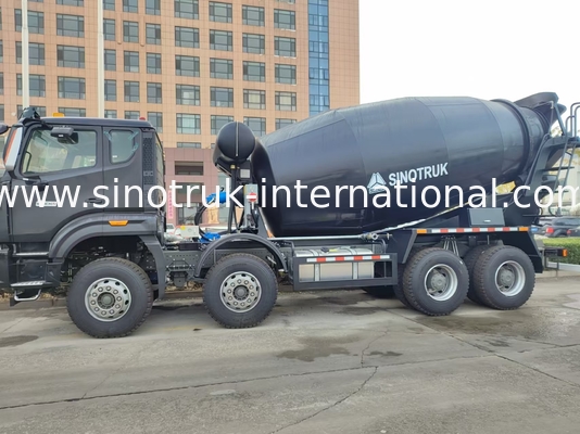 HOWO Mixer Truck 12CBM 380HP H77L Cabine Preto