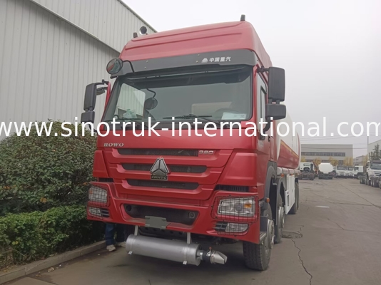 SINOTRUK HOWO Red Oil Tank Truck 400HP 8×4 12 rodas de alta capacidade