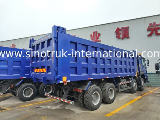 8X4 Blue Tipper Dump Truck 380hp 12 rodas Branco H77L ZZ3317V3567B1 Tipo U