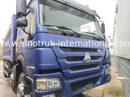 8X4 Blue Tipper Dump Truck 380hp 12 rodas Branco H77L ZZ3317V3567B1 Tipo U