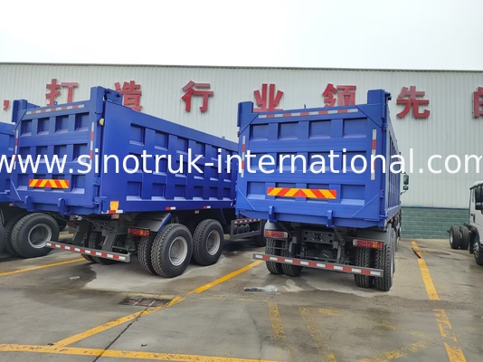 8X4 Blue Tipper Dump Truck 380hp 12 rodas Branco H77L ZZ3317V3567B1 Tipo U